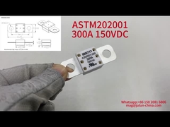 300A 125VDC Μικρό μέγεθος υψηλού ρεύματος EV αυτοκινητοβιομηχανική μπαταρία ασφάλιστρα για την προστασία από βραχυκύκλωμα