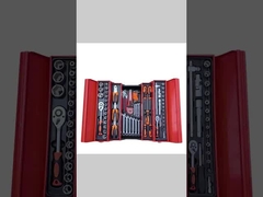 Σιδερένιο εργαλειοθήκη συνδυασμός σύνολο 85 κομμάτια Επισκευή μηχανής Τριπλά στρώμα αναδιπλούμενο ελαστικό σύνολο για το εργαλείο