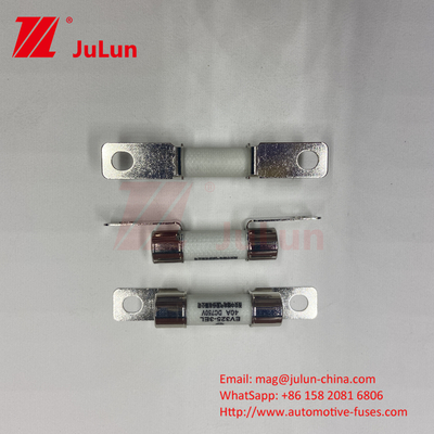 10x38mm Κεραμικές αυτοκινητοκινητοκινητήριες ασφάλειες Bolt Mounted EV FUSE Περιβαλλοντική αξιοπιστία Σύμφωνα με το ISO8820