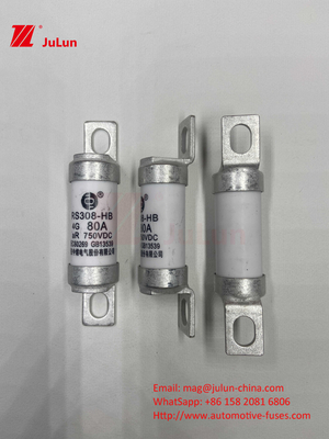750VDC Κεραμικές αυτοκινητοβιομηχανικές ασφάλειες RS308 HB 4G Υψηλή θερμοκρασία 10A 20A 25A 30A 40A 50A 63A 80A 100A 750VDC ασφάλειες