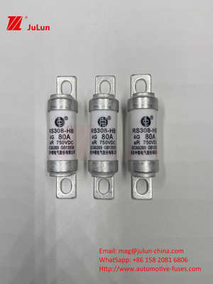 M6 Σφραγισμένη EV ασφαλής 750V 80A10A 30A 50A 750VDC EV ασφαλής Hey είναι κατάλληλη για σύστημα έλξης EV, μετατροπή ισχύος