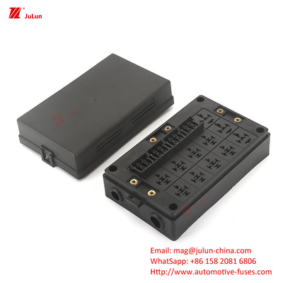 12 Way Fuse Box 12 Way θετικό και αρνητικό κάθισμα ασφαλείας αυτοκινήτου με φως LED Εισαγωγή αυτοκινήτου αυτόματη επαναφορά αυτοκινήτου