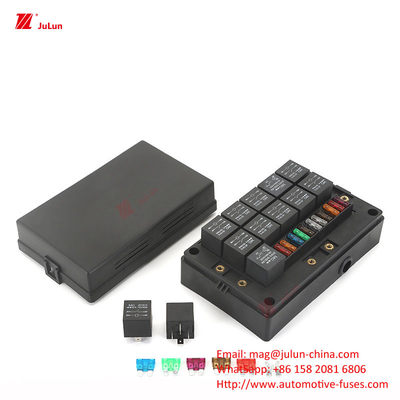 12 Way Fuse Box 12 Way θετικό και αρνητικό κάθισμα ασφαλείας αυτοκινήτου με φως LED Εισαγωγή αυτοκινήτου αυτόματη επαναφορά αυτοκινήτου