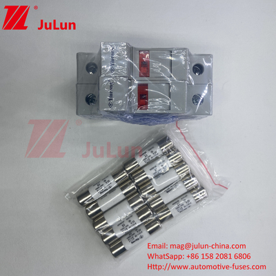 Ηλιακή Φύση Pv Din Rail Solar Fuse Holder για Φωτοβολταϊκό Inverter Inline Fuse κυλινδρική Fuse Holder