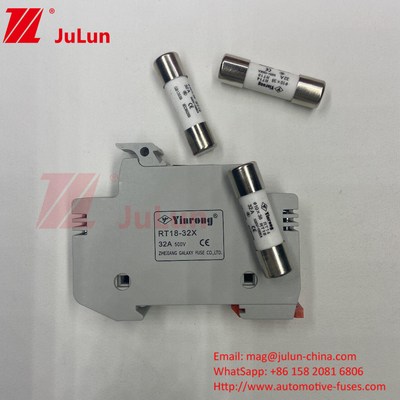 1000VDC Ηλιακή ασφάλεια κεραμική 30kA 10x38mm Χαμηλή τιμή 10x85mm PV Ηλιακή ασφάλεια κεραμική DC σύνδεση 1500vdc PV ασφάλεια Fa