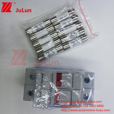 PV-30 CE TUV 10*38mm Dc 6A 8A 10A 12A 15A 20A 25A 32A PV Ηλιακή ασφάλεια Dc 1000V με θήκη ασφαλείας