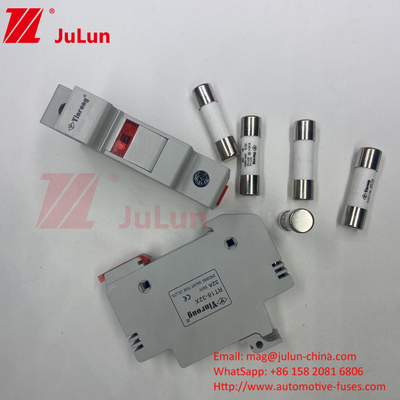 10x38mm κεραμική ηλιακή φωτοβολταϊκή ασφάλεια για την προστασία φωτοβολταϊκών μονάδων