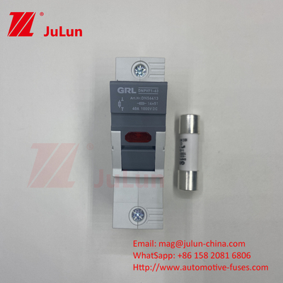 Ηλιακή φωτοβολταϊκή ασφάλεια 10x38mm για την προστασία φωτοβολταϊκών μονάδων υψηλής τάσης