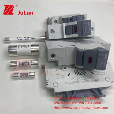 Φυτίλια 1500vdc 20a DNPVF1-32L Ηλιακό Σύστημα Pv Φυτίλια 1500vdc Γρήγορη ανάσα Κηραμική DIN Rail Moun 10x85MM 1500V Θερμική Φυτίλια