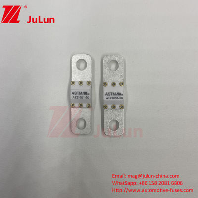 Α121601-50A ASTM 125VDC Τύπος ασφάλειας ηλεκτρικής προστασίας ηλεκτρικού οχήματος
