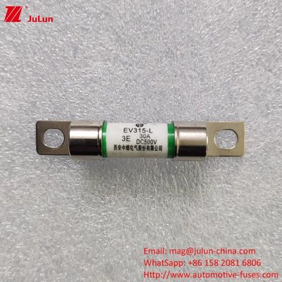 EV315 DC500V 20KA Δυνατότητα σπάσματος Στρογγυλοσωλήνα Στρογγυλοσφραγίδα αυτοκινητοβιομηχανικές ασφάλειες