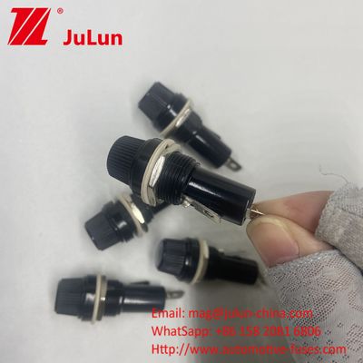 Κουμπί τύπου αυτοκινητοκινητήρα Fuse Holder Tube Socket για 6 * 30mm Βάση ασφαλιστικού πάνελ