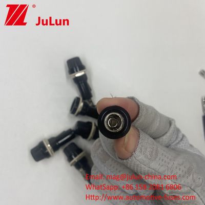 6x30 6x32mm Πίνακα Mounted Car Fuse Holder Μπαγιόνετ Τύπος 10A 20A 250V PCB Fuse Block Base