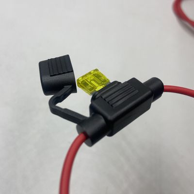 UL Αδιάβροχο Inline Blade Fuse Box Standard/Medium Plug in Car Fuse Holder με 22awg 20awg 18awg 16awg 14awg 12awg 10awg
