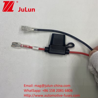 Κρατητής ασφάλειας 8AWG Inline Blade 30A Καλώδιο Lead WireΚρατητής ασφάλειας 8AWG Inline Blade Καλώδιο Lead Wire Πρωτότυπο 50 Amp Στυλ πρίζαςΣυνδετήρας ισχύος σε 8mm Τερματικά δακτυλιδίουΠρωτότυπο 50 Amp Στυλ πρίζας