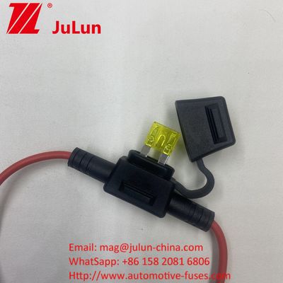 12V Automotive ATC Car Blade Fuse HolderTap In Line Μίνι Φιουζέ με καλώδιο 10 μεγέθους
