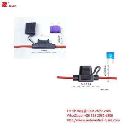 Αεροκίνητο Insert Fuse Holder, Αεροκίνητο Ανερόστερο Fuse Holder, Wire Harness Fuse Box, Το υλικό επαφής είναι κονσερβοποιημένο χαλκό