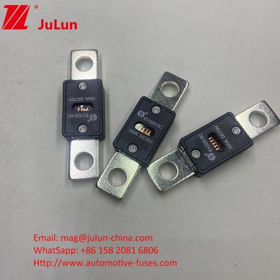 51 mm απόσταση τρύπας EV320-5X 125A 70VDC κεραμικές αυτοκινητοβιομηχανικές ασφάλειες με πιστοποίηση GB/T31465.5-2015 και ονομαστική τάση 70VDC