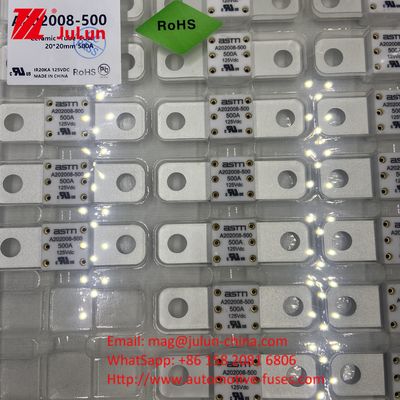 Ηλεκτρονικά οχήματα ASTM A202008 200A 125VDC ασφάλειες λεπίδας Διορισμός ρεύματος 100A-500A