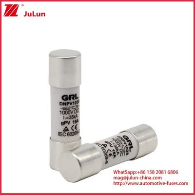 15A 1000VDC Fuse Link Solar GPV DC Fuse 10*38mm 32A Κατηγορία για την ηλεκτρική προστασία σε φωτοβολταϊκά συστήματα για χρήση με θήκη ασφάλειας