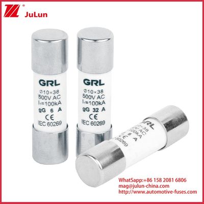 15A 1000VDC Fuse Link Solar GPV DC Fuse 10*38mm 32A Κατηγορία για την ηλεκτρική προστασία σε φωτοβολταϊκά συστήματα για χρήση με θήκη ασφάλειας