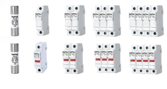 RS15 GG32A 500VDC 100KA Κηραμικές αυτοκινητοβιομηχανικές ασφάλειες 10*38mm Κρατήρας IEV60269
