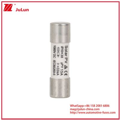 15A 1000VDC GPV Fuse 10*38 για ηλιακά συστήματα IEC60269-6