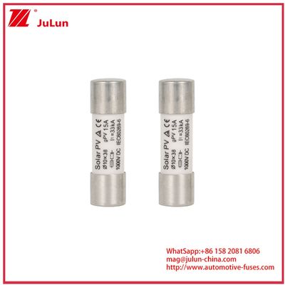 15A 1000VDC GPV Fuse 10*38 για ηλιακά συστήματα IEC60269-6