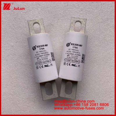 RS309-MF 175A 750VDC UL Τυβώδης κεραμική ασφάλεια AR 750VDC/700AC IEC 20KA GB 5-800A για ηλεκτρικά οχήματα και συστήματα ισχύος