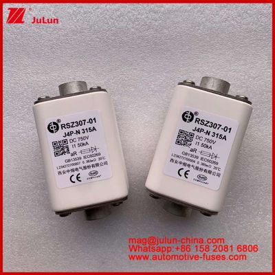 RSZ307-01 Τετράγωνο Κηραμικό J4P-N 315A 750VDC 50KA Φορτιστές Σύρματα Αυτοκινητοβιομηχανικές συσκευές Εξοπλισμός Τύπος σύνδεσης μπουλτών