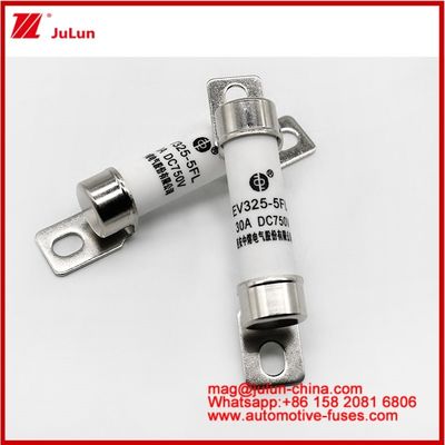 EV325-5FL 30A 750VDC Υψηλής έντασης Ηλεκτρικό όχημα Μηχανοκίνητο σοκ Τυβώδης κεραμική ασφάλεια EV ή HEV Συμπίεση ρεύματος Σφραγισμένη δομή Ανθεκτική σε δονήσεις Εξαιρετική απόδοση συνεχούς ροής