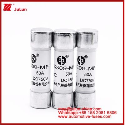 Αυτοκινητοβιομηχανία Bolt Stud-mount Caremic Round Tube FUSE RS309-MF 50A DC750V DC Για ηλεκτρικά οχήματα / ηλεκτρικά οχήματα