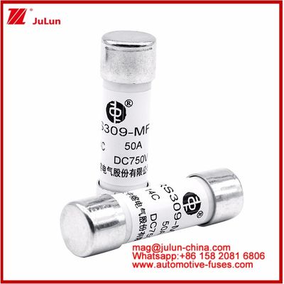 Αυτοκινητοβιομηχανία Bolt Stud-mount Caremic Round Tube FUSE RS309-MF 50A DC750V DC Για ηλεκτρικά οχήματα / ηλεκτρικά οχήματα