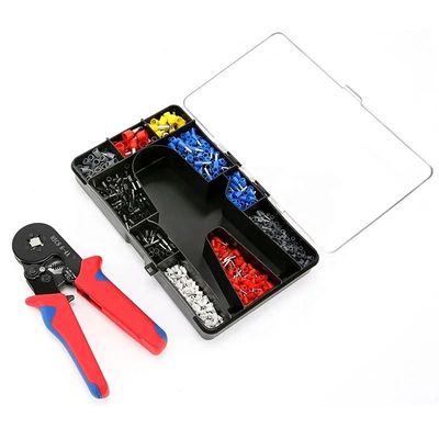 Εύκολο Πολυδιάστατο Μίνι Wire Ferrule Tubular Terminal Crimping Plier Kit 1200pcs Οικιακό Ηλεκτρικό Απομονωμένο