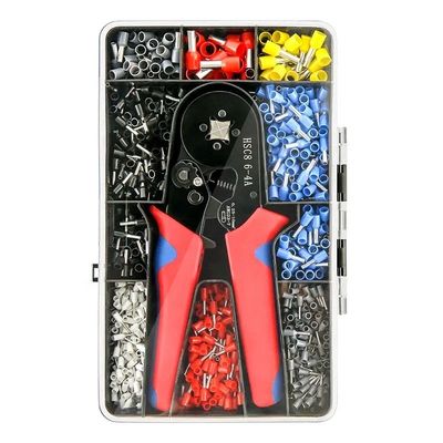 Εύκολο Πολυδιάστατο Μίνι Wire Ferrule Tubular Terminal Crimping Plier Kit 1200pcs Οικιακό Ηλεκτρικό Απομονωμένο