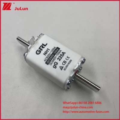 NH000 NT000 300A 225A 500V 120kA Ασφάλεια ασφάλειας υψηλής διακοπτικής ικανότητας με μαχαίρι επαφής GG-gL