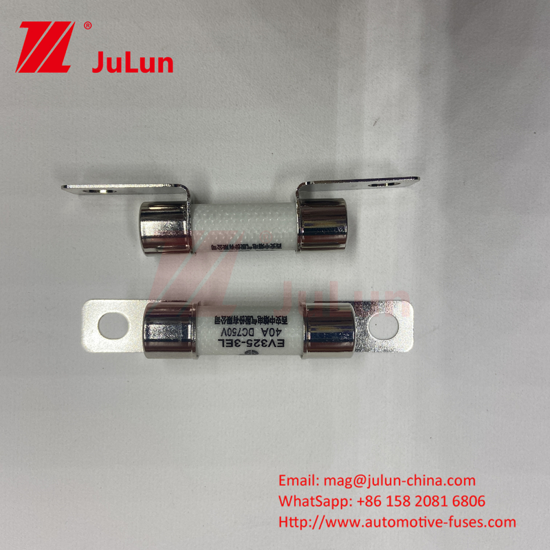 10x38mm Κεραμικές αυτοκινητοκινητοκινητήριες ασφάλειες Bolt Mounted EV FUSE Περιβαλλοντική αξιοπιστία Σύμφωνα με το ISO8820