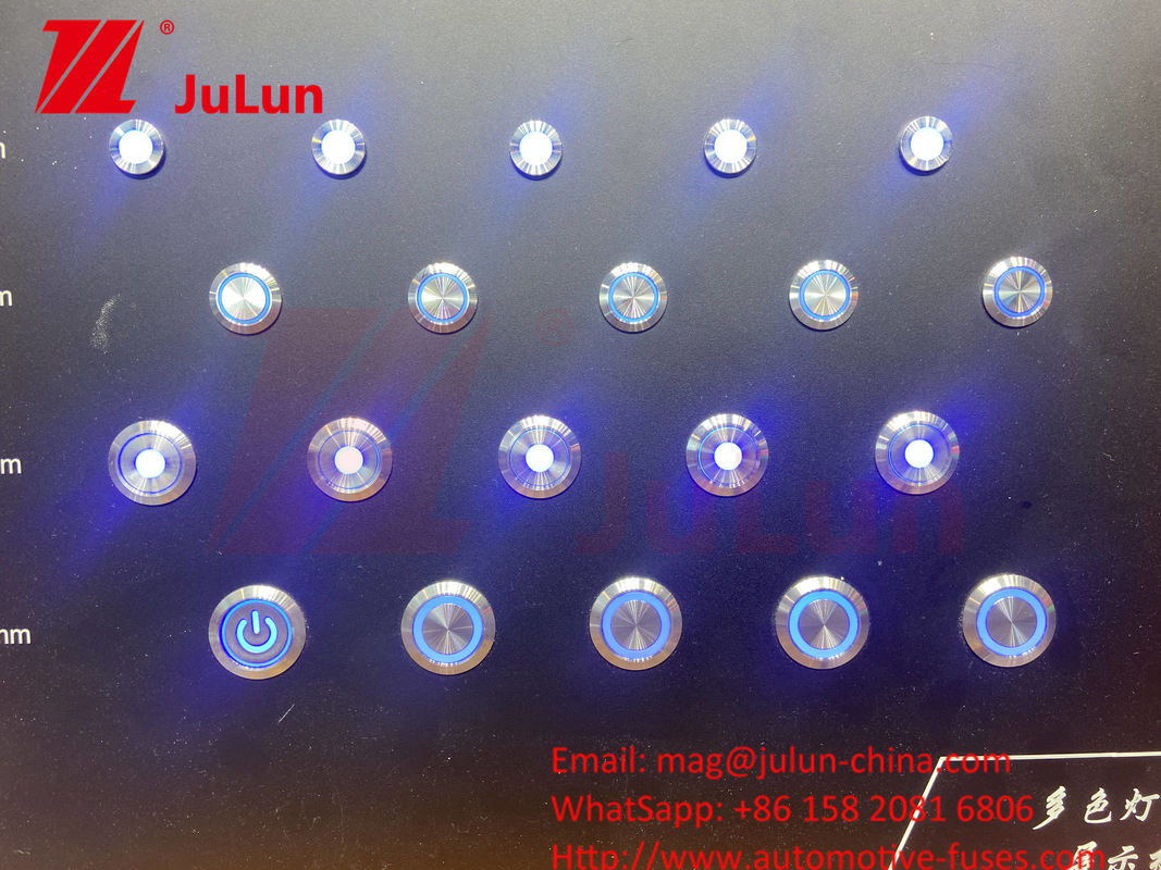 16mm Ring Illuminated Momentary Led IP67 12mm/16mm/19mm/22mm/LA38/XB2 Μεταλλικό κουμπί διακόπτη