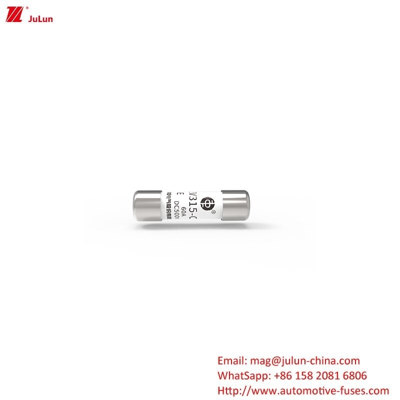 EV315-C-3E 500V συνεχής ρεύματος αυτοκινητοβιομηχανική ασφάλεια EV / στρογγυλή σωλήνα βρόγχος τύπου ασφάλειας