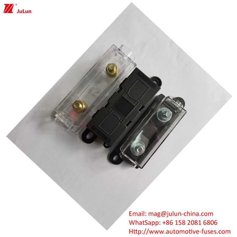 32V DIN Κρατητής ασφάλειας τροχιάς 30A-500A EU UL Standard Copper Contact Plastic Housing Bolt Κρατητής ασφάλειας