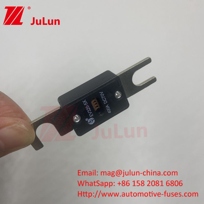 EV320-5X 5C 500A 70VDC Στροφή μπουλόνι Ηλεκτρικό όχημα ασφαλιστήρας 300A 350A 400A 450A ρεύμα και 10KA-20KA χωρητικότητα διάσπασης