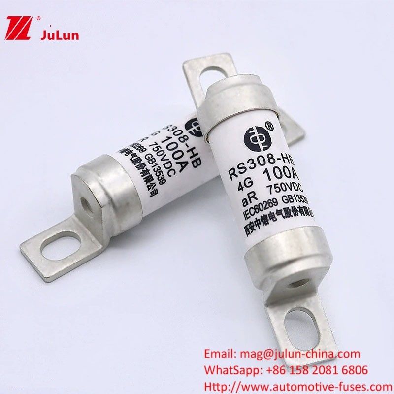 Σωστήρες ηλεκτρικού οχήματος RS308 100A DC750V 50KA για ηλεκτρικό τερματικό ηλεκτρικής ενέργειας