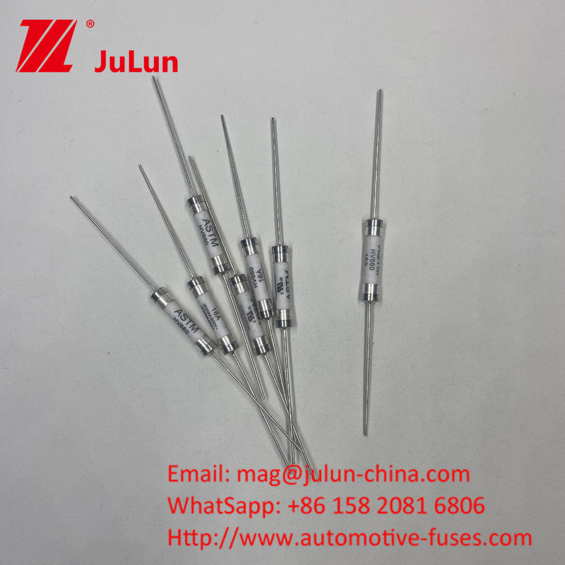 25A 500VDC HV660 ASTM 30kA τάση 10A - 30A Κεραμική ατσάλινη αυτοκινητοβιομηχανική ασφάλεια