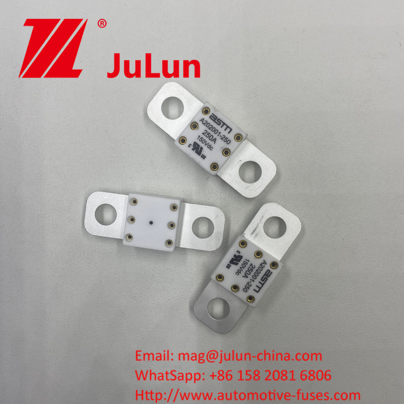 Μέθοδος τοποθέτησης ASTM A202001 400A 125VDC Κηραμικές ασφάλειες οχημάτων
