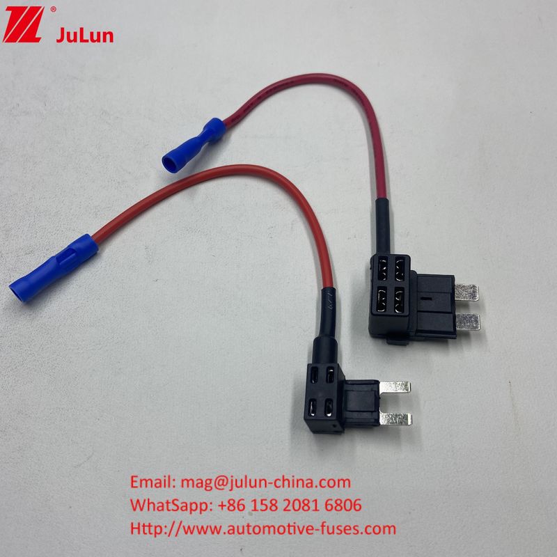 F3A 5A 10A 15A Fuse Tap 16AWG Αυτοκίνητο Προσθέστε ένα κύκλωμα ACU Blade Fuse Adapter με κάλυμμα ασφάλειας για αυτοκίνητα φορτηγά