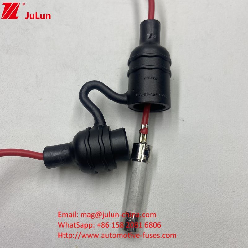 Με καλώδιο UL Wire IP68 Αδιάβροχο Inline Fuse Holder Fuse Components για 5*20 6*32mm γυάλινες κεραμικές ασφάλεια