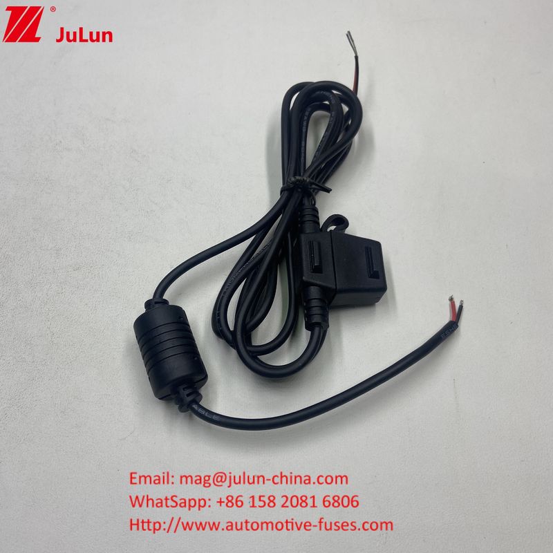 ασφαλιστήρας 50A maxi ονομαστικό ρεύμα κόκκινο 10AWG καλώδιο 280mm συνολικό μήκος σε γραμμή υποστήριξη ασφαλιστήρα