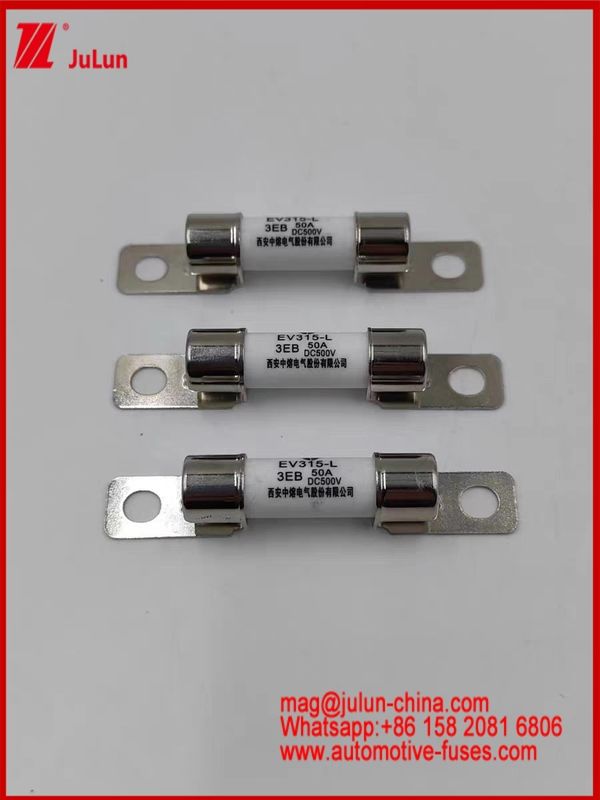 Ανθεκτικός σε υψηλές θερμοκρασίες 50A EV315-L 3EB Fuse DC500V Κεραμικό V EV φορτιστή για ηλεκτρικά αυτοκίνητα