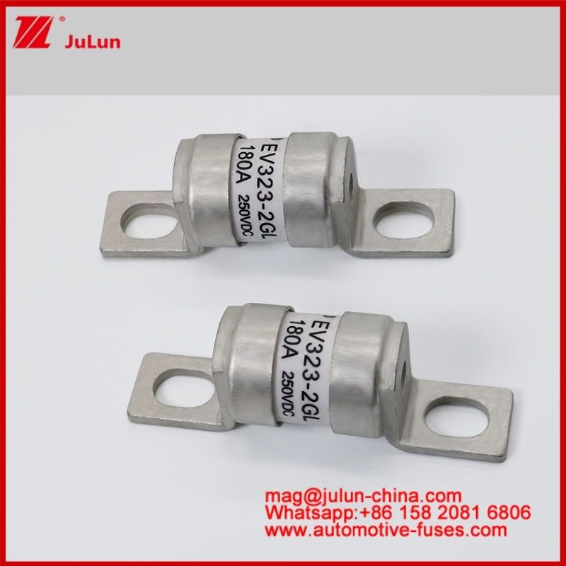 EV322-2GL 180A 250VDC Δομή σύνδεσης μπουλτών Κεραμική σωληνωτή ασφάλεια για ηλεκτρικά οχήματα M6 M8 Επισκευή Μικρό μέγεθος Μεγάλη ικανότητα σπάσματος
