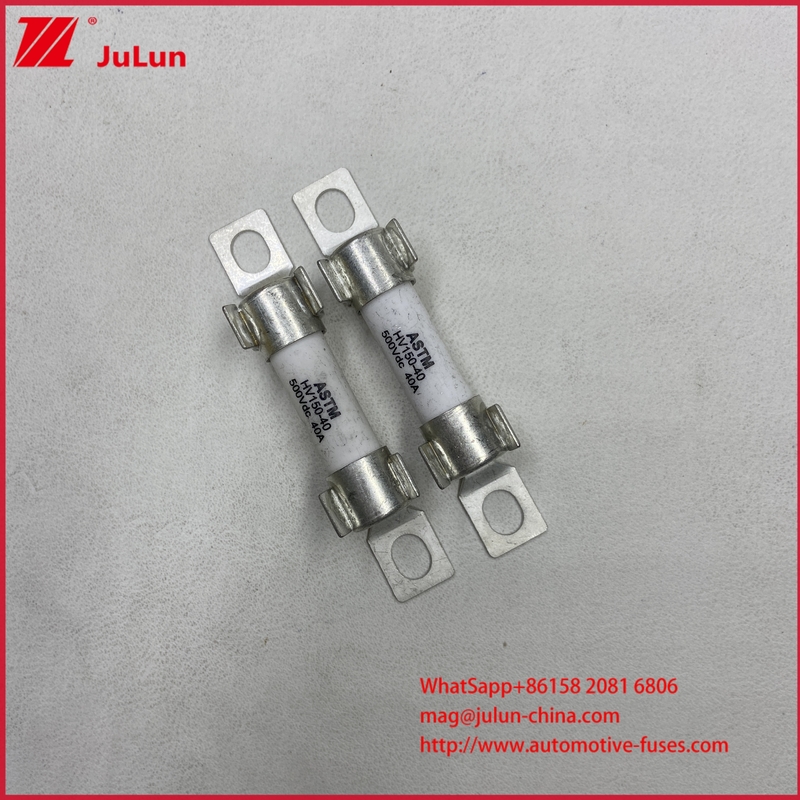 Ασφάλεια μπαταρίας EV Energy Storage Bolt Fuse Ceramic EV HV150 15A BP30A DC500V για ηλεκτρικό όχημα